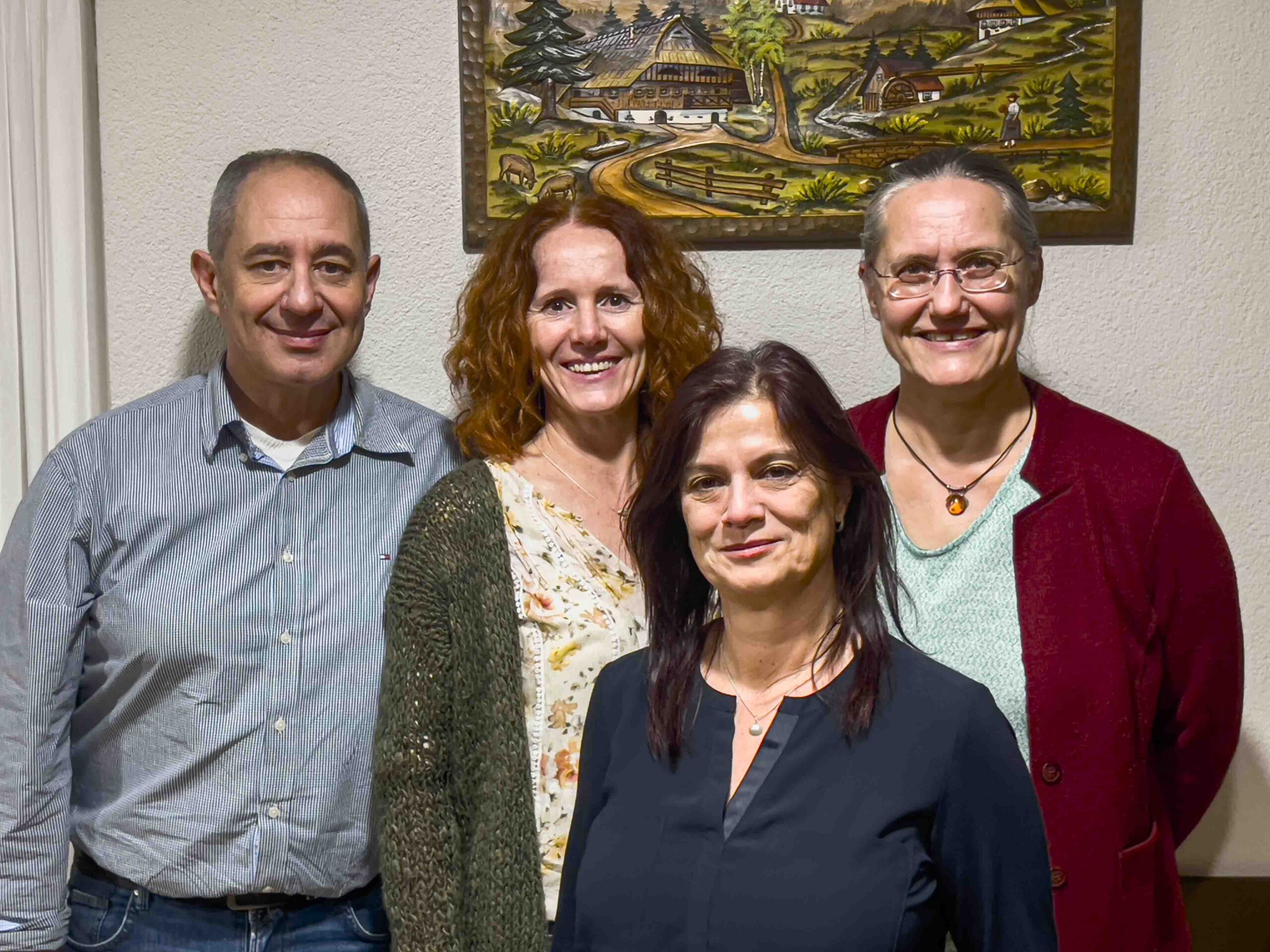 Bild der vierköpfigen Vorstandschaft